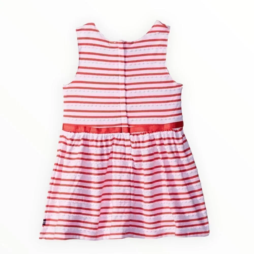 NAUTICA Kids Coral Patterned Sleeveless Dress NWT Size 24M
